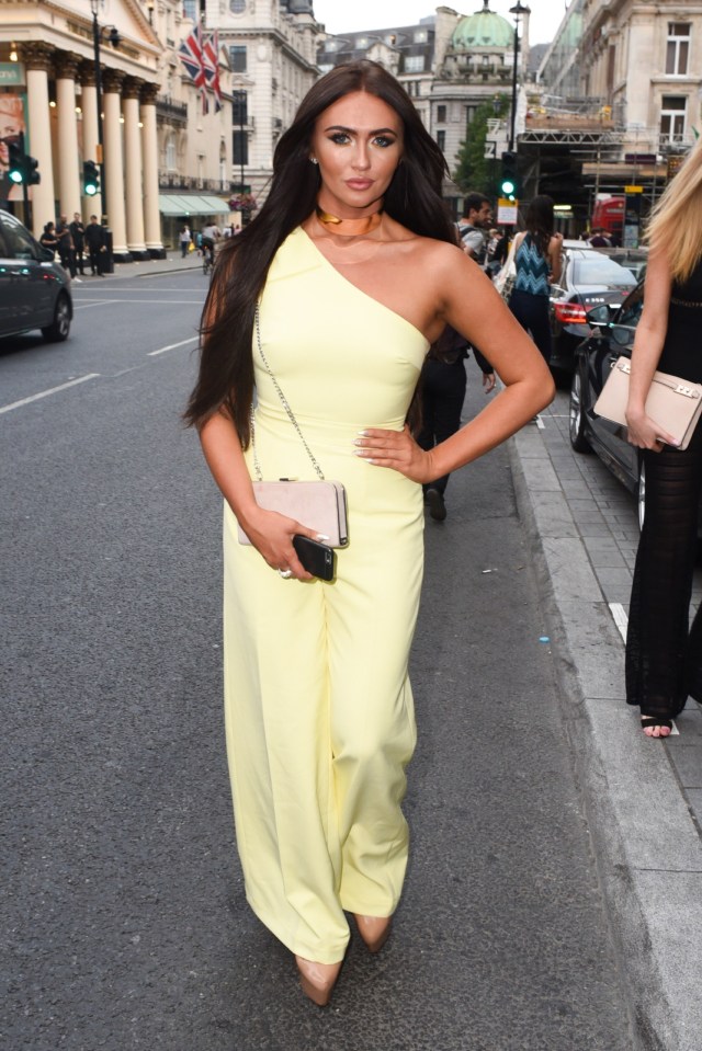 Charlotte chose a summery look by wearing a long yellow gown