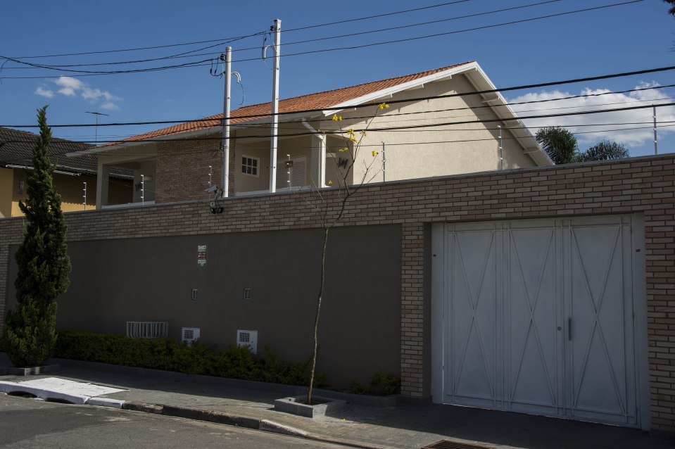 The house where Ms Schunk was taken from in Sao Paulo, Brazil