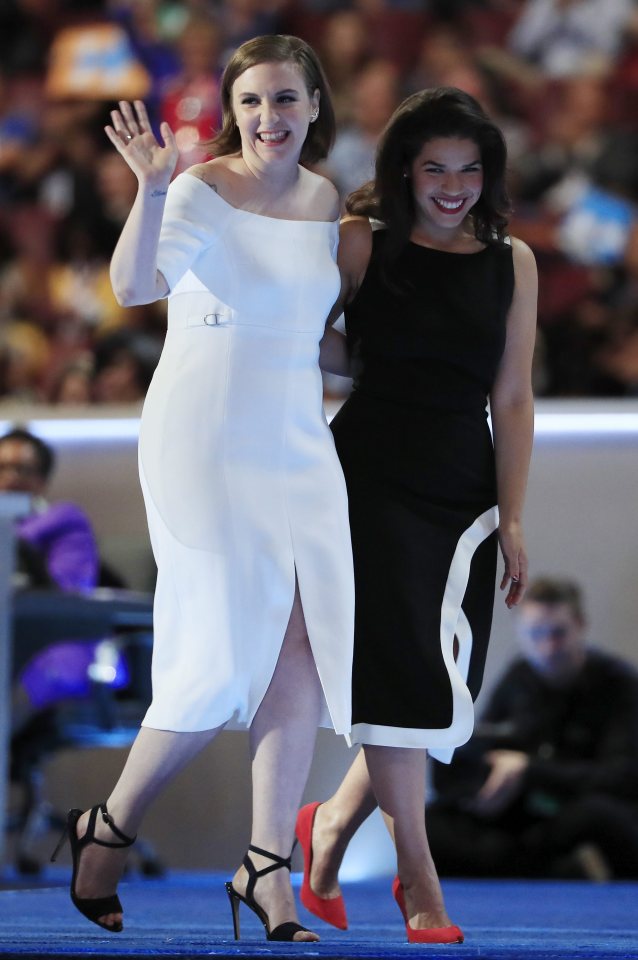 Lena Dunham and America Ferrera