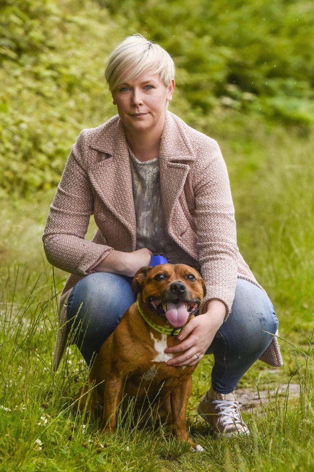  Jemma with her beloved four-year-old pet dog Billy