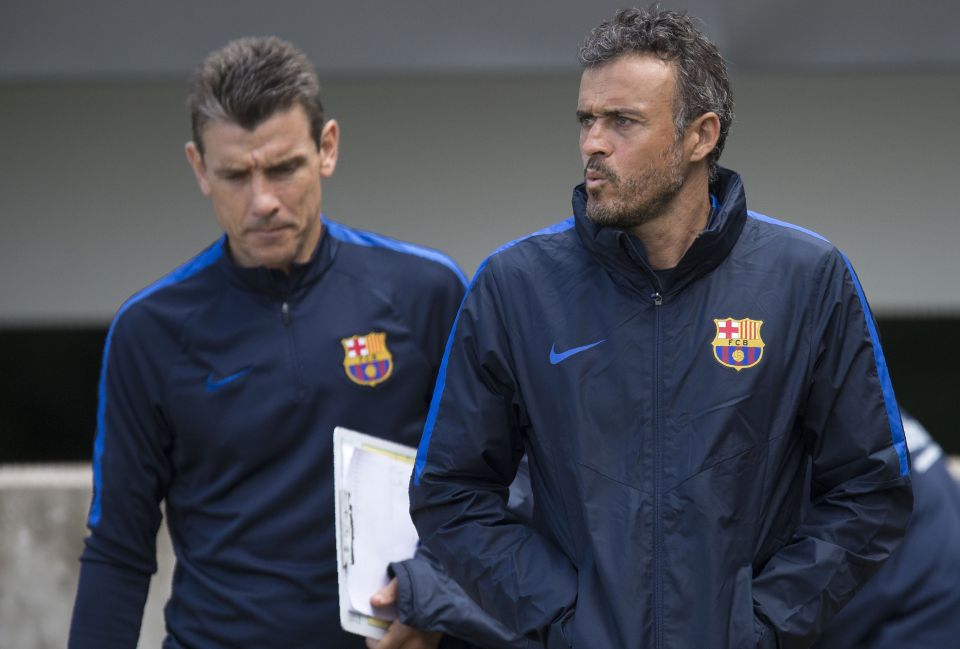  Luis Enrique is working with one of the most of talents teams ever but Brazilian superstar Neymar was not training in Burton