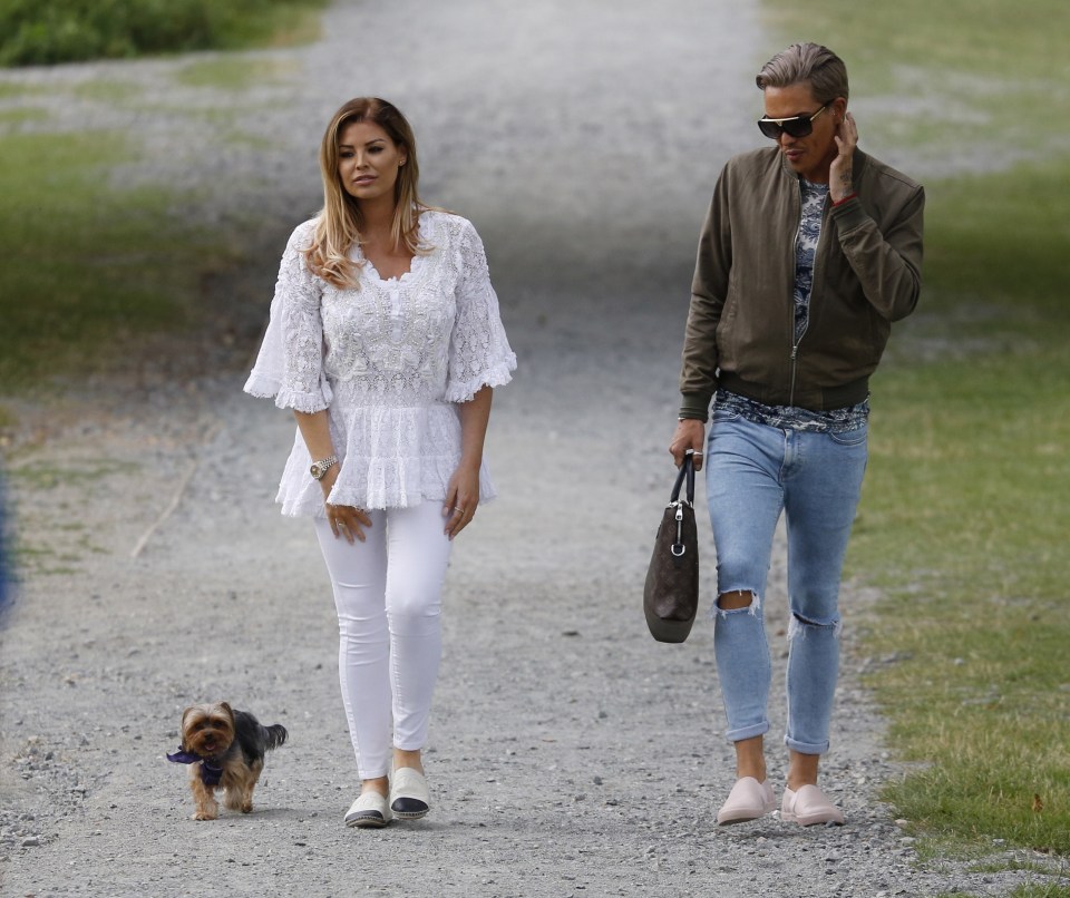 The ITVBe stars seemed to be enjoying their day in an Essex park