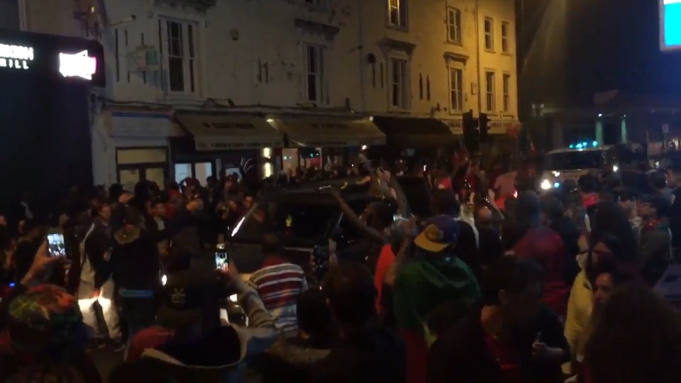  Parts of London transformed into Lisbon last night as Portuguese fans celebrated their win