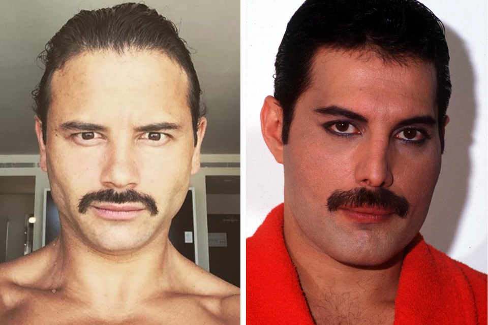 Ryan was channelling some serious Freddie Mercury vibes