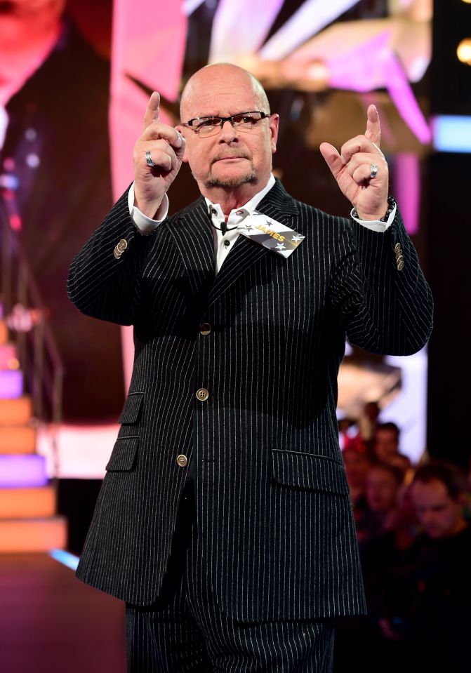 James Whale entering the Celebrity Big Brother house 