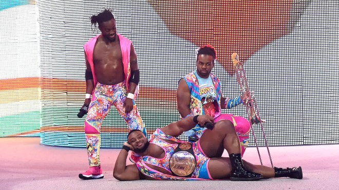 The New Day took on the Wyatt Family in a six-man tag match