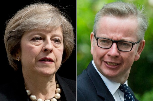 Theresa May and Michael Gove