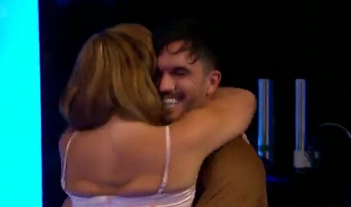 Alex was chuffed at being reunited with Vicky 