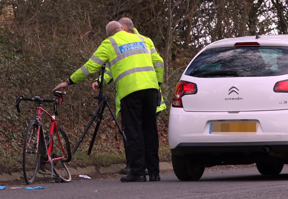 William Houghton was hit by a white Citroen C3 as he rode along the A32 near Wickham, Hants