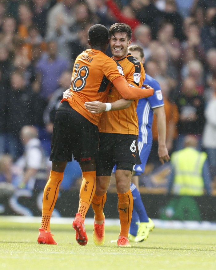  Danny Batth celebrates after scoring Wolves' second goal against Birmingham