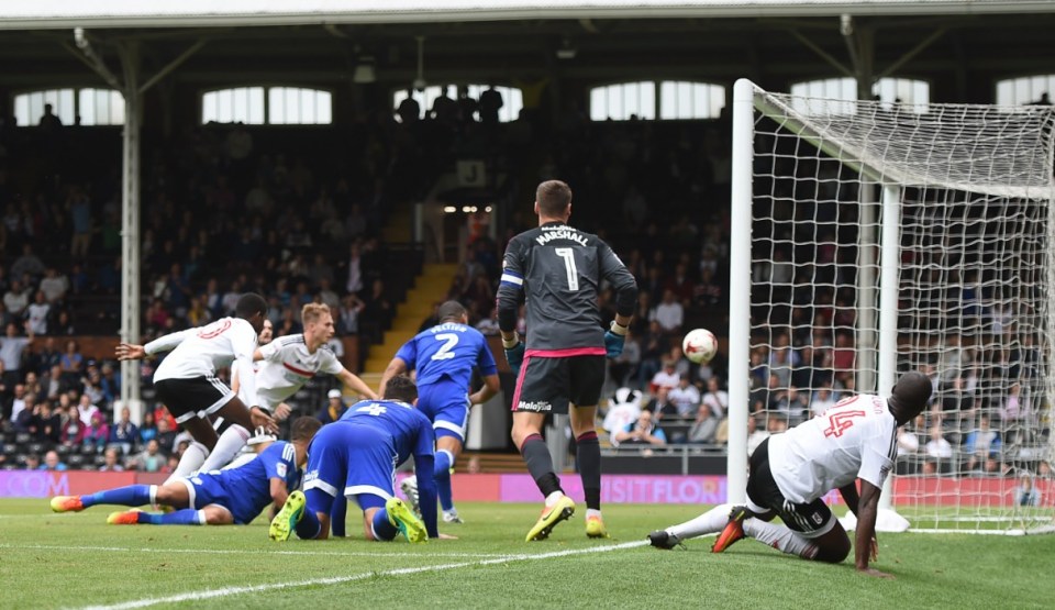  Ryan Sessegnon opens the scoring for Fulham against Cardiff