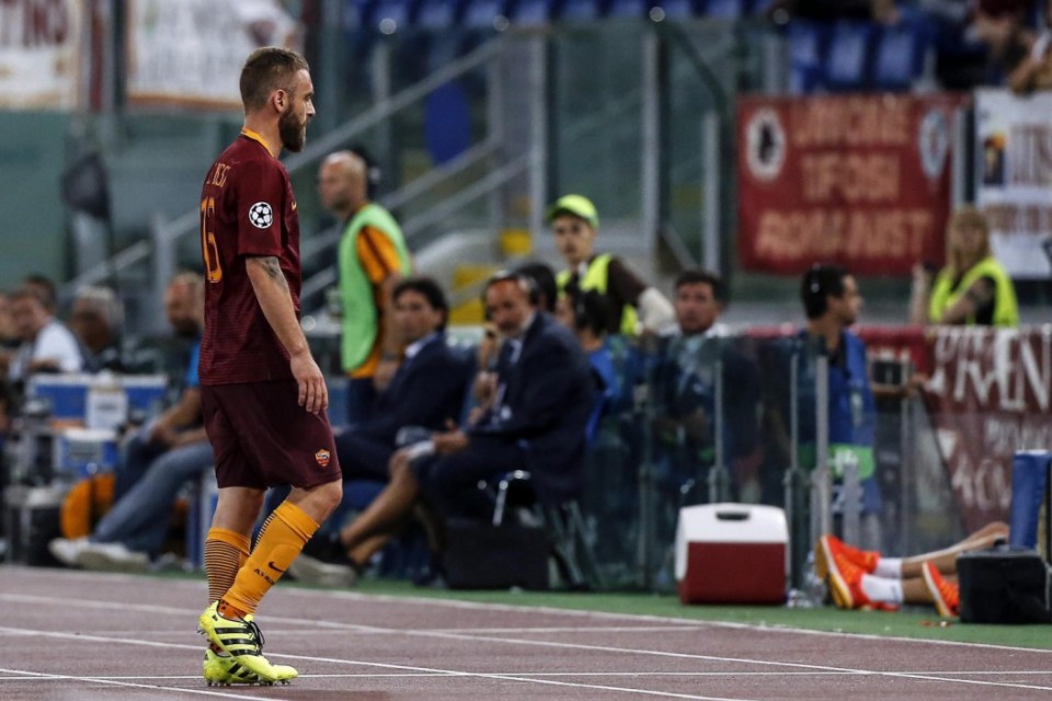  A dejected Daniele De Rossi is given his marching orders after a horror challenge