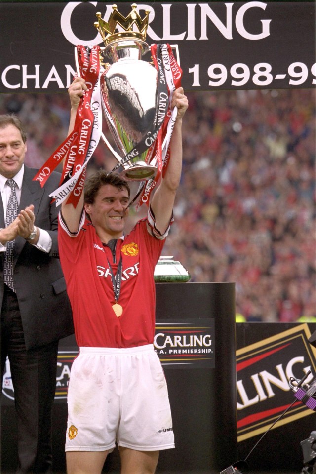  Roy Keane captained Manchester United to four Premier League titles