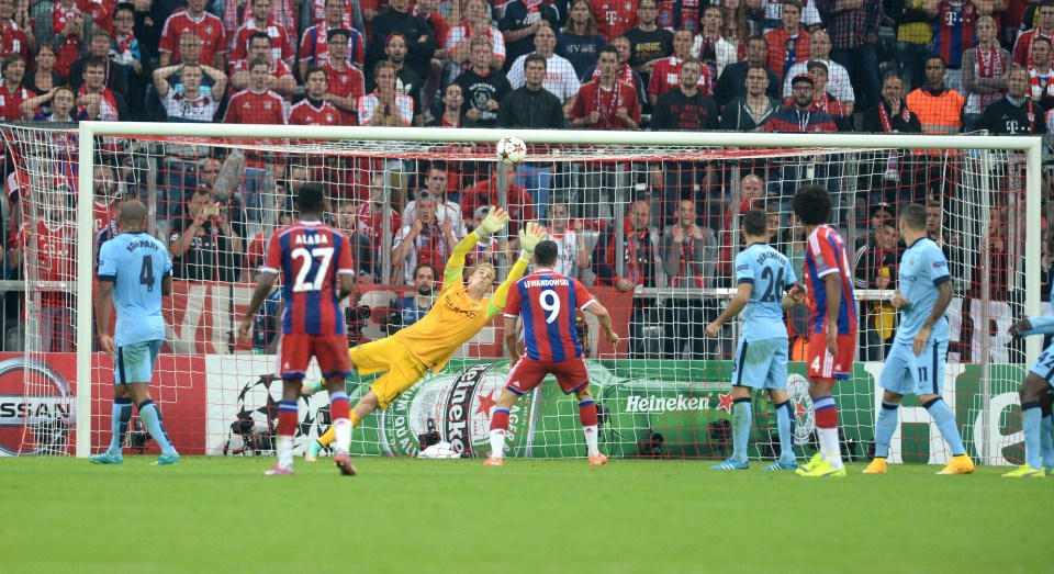  Joe Hart is beaten by Jerome Boateng's last-gasp screamer in 2014