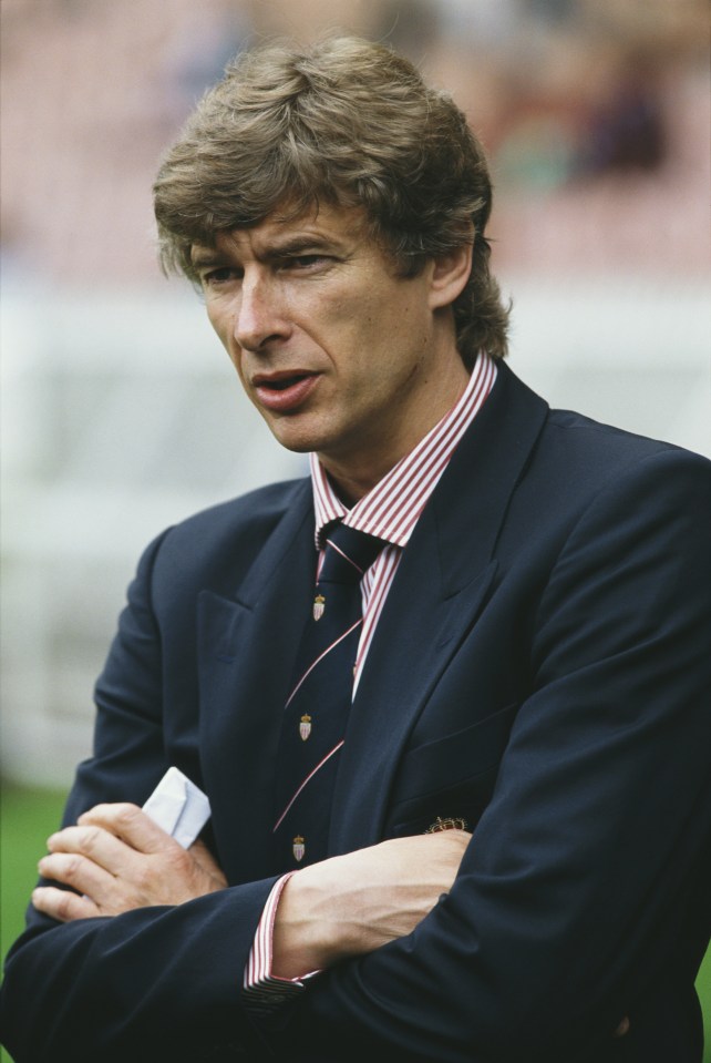 PARIS, FRANCE - JUNE 08: AS Monaco coach Arsene Wenger looks on before the 1991 French Cup Final between Marseille and AS Monaco at Parc de Princes on June 8, 1991 in Paris, France. (Photo by Pascal Rondeau/Allsport/Getty Images)