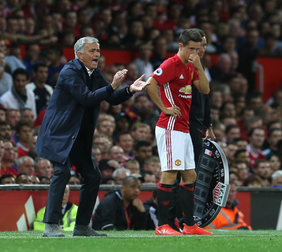 MANCHESTER, ENGLAND - AUGUST 19: Manager Jose Mourinho of Manchester United watches from the touchline during the Premier League match between Manchester United and Southampton at Old Trafford on August 19, 2016 in Manchester, England. (Photo by John Peters/Man Utd via Getty Images)