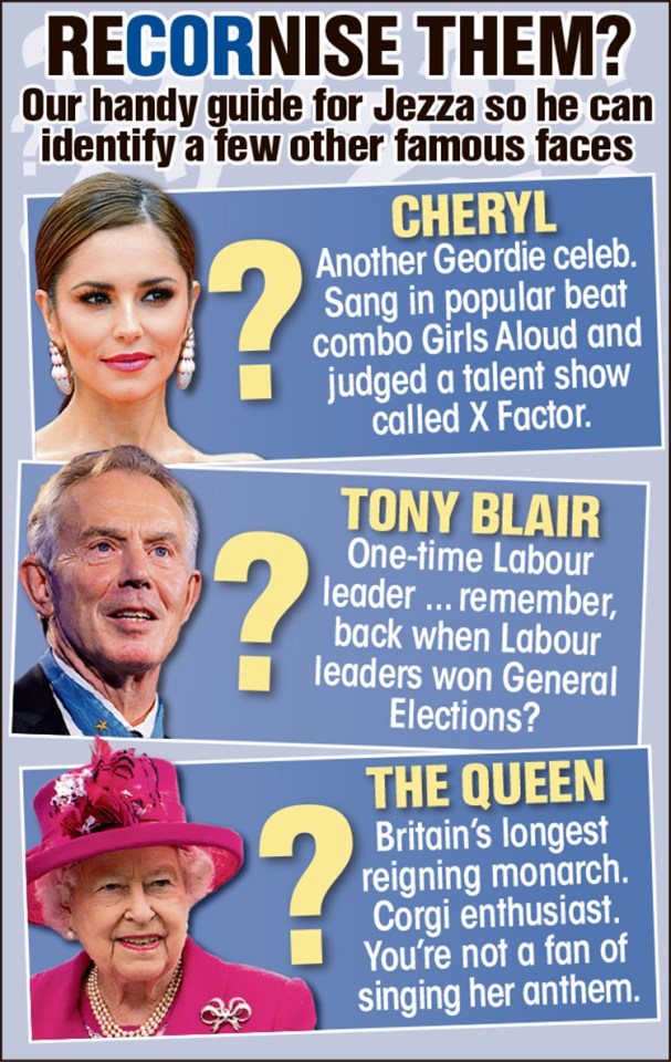  We've put together a guide to help Jeremy get to grips with a few other celebs