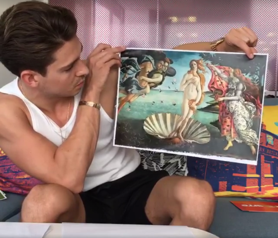  Joey lays eyes on The Birth of Venus