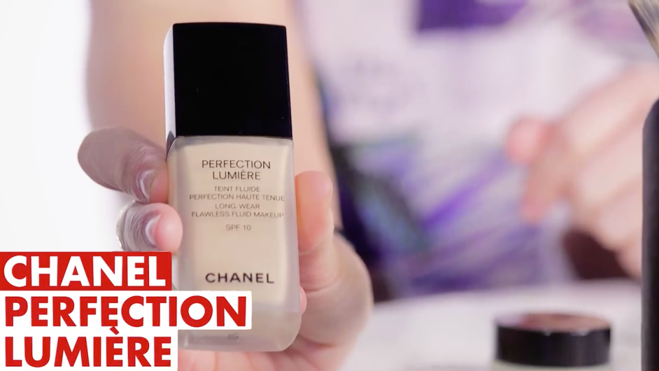 Then use foundation. Lauren recommends Chanel Perfection Lumiere