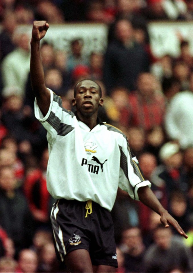 Paulo Wanchope scored a remarkable goal at Old Trafford on his Derby bow