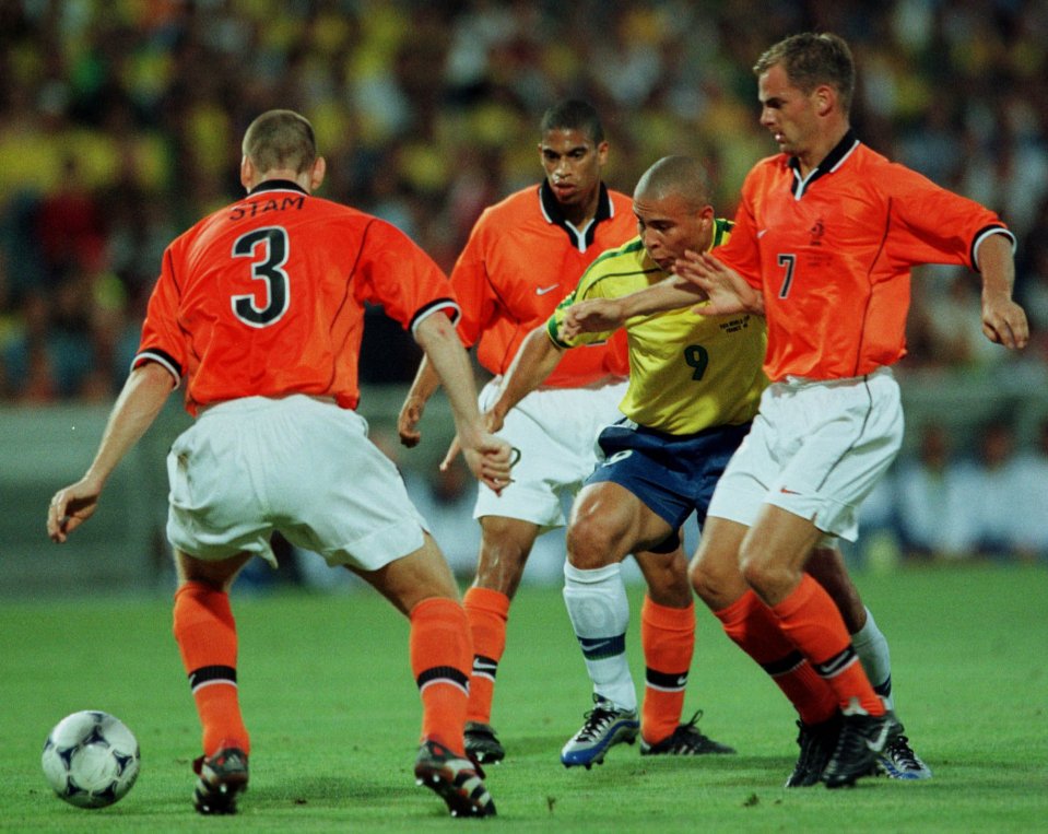 Brazil magician Ronaldo played with Stam at the World Cup and with him at club level