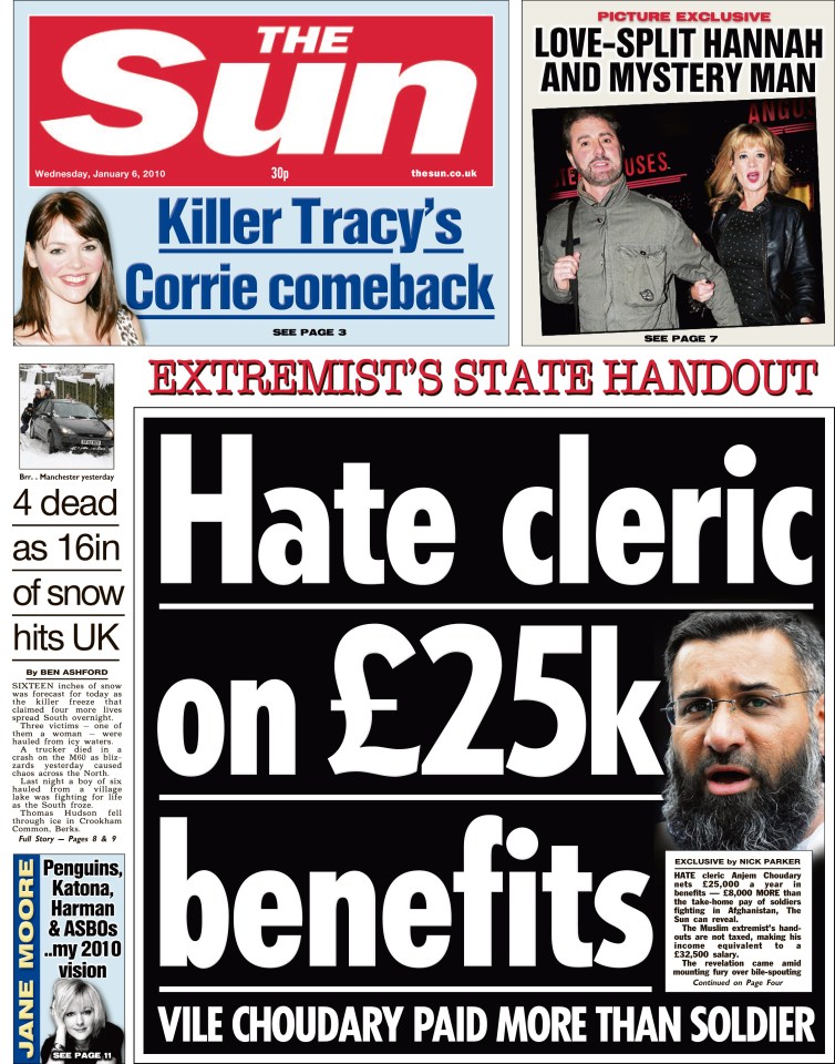  The Sun once uncovered how Choudary was raking in fortunes in benefits