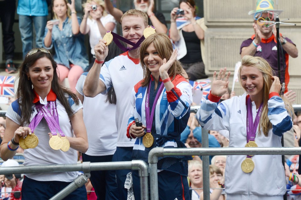 Sir Chris Hoy, Laura Trott and Joanna Rowsell-Shand took part in 2012