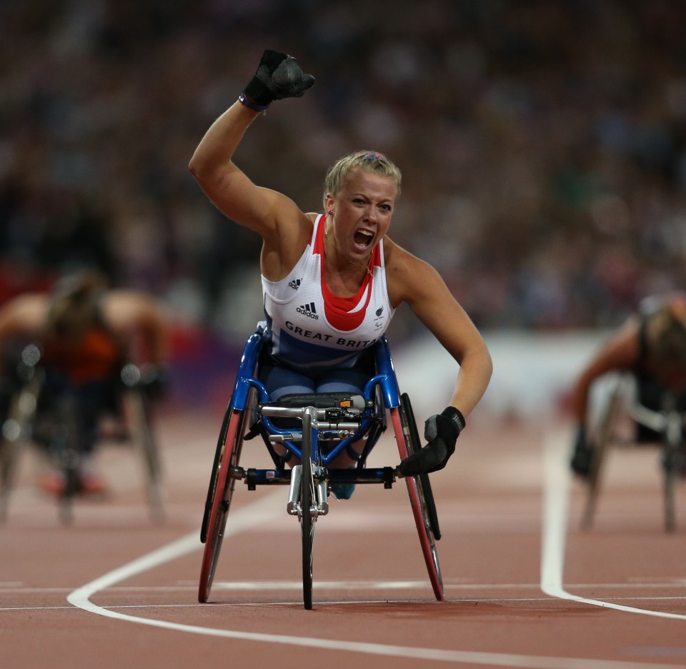 Hannah Cockcroft at the London 2012 Paralympics