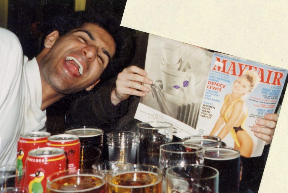  Choudary, pictured here posing next to a soft porn mag while surrounded by booze, has been jailed after 20 years of preaching hate