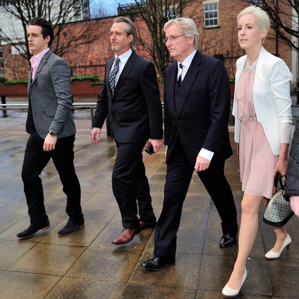  Linus, second from left, is the son of Coronation Street legend William Roache