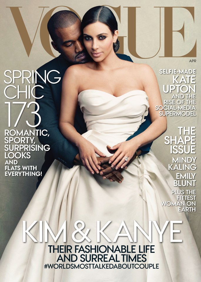 Kim Kardashian and Kanye West's Vogue cover was a huge success 