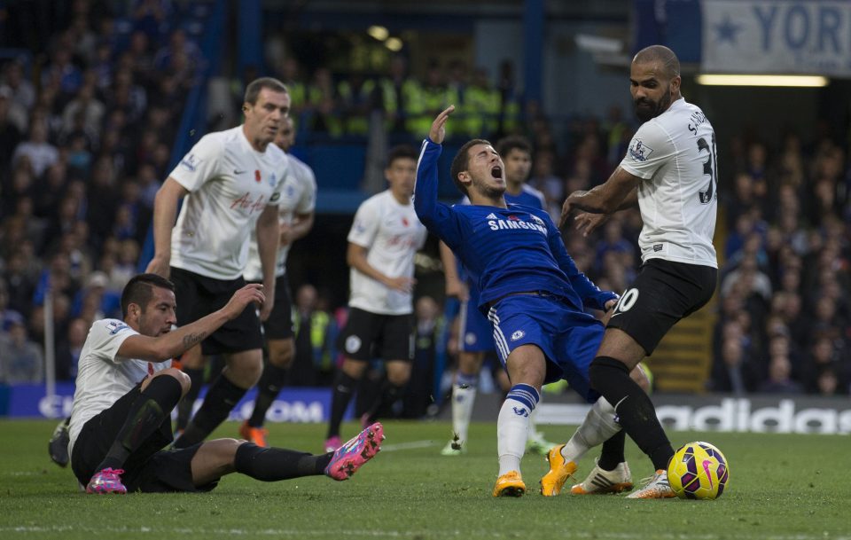  Sandro foils Chelsea star Eden Hazard but faces a tough battle to find a club