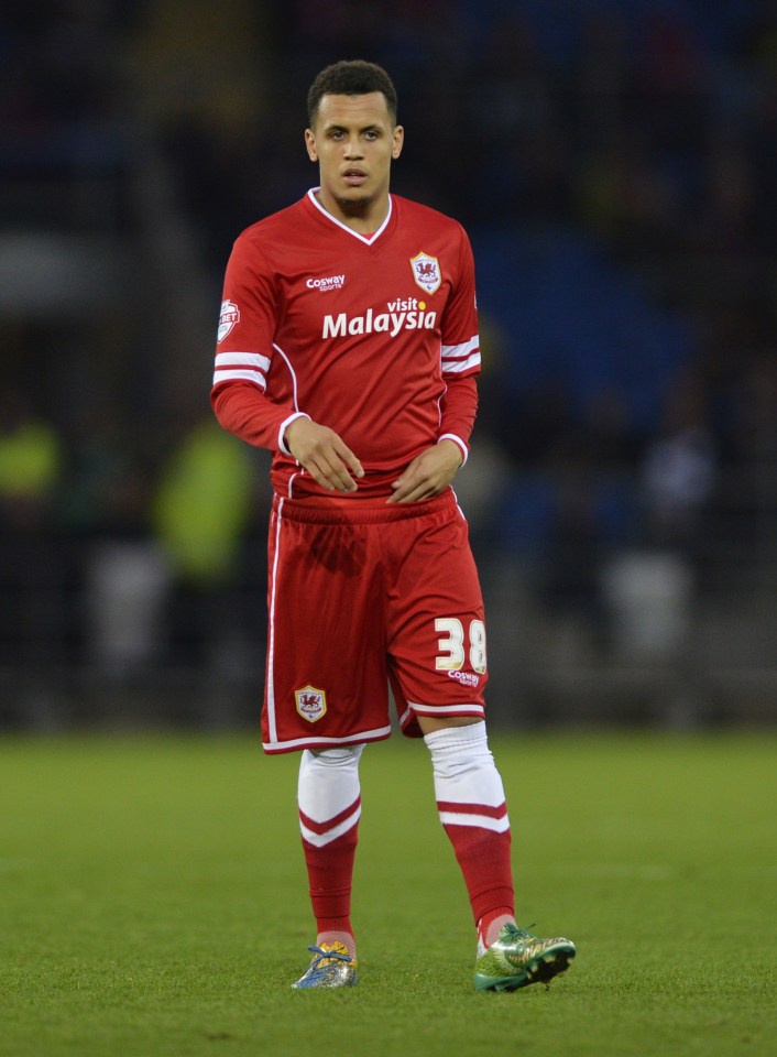  The 23-year-old star has also played for Cardiff City