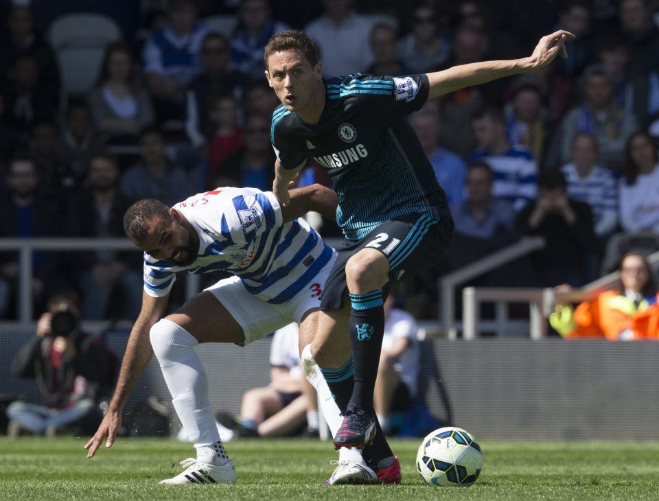  Brazilian midfielder Sandro shadows Chelsea anchorman Nemanja Matic