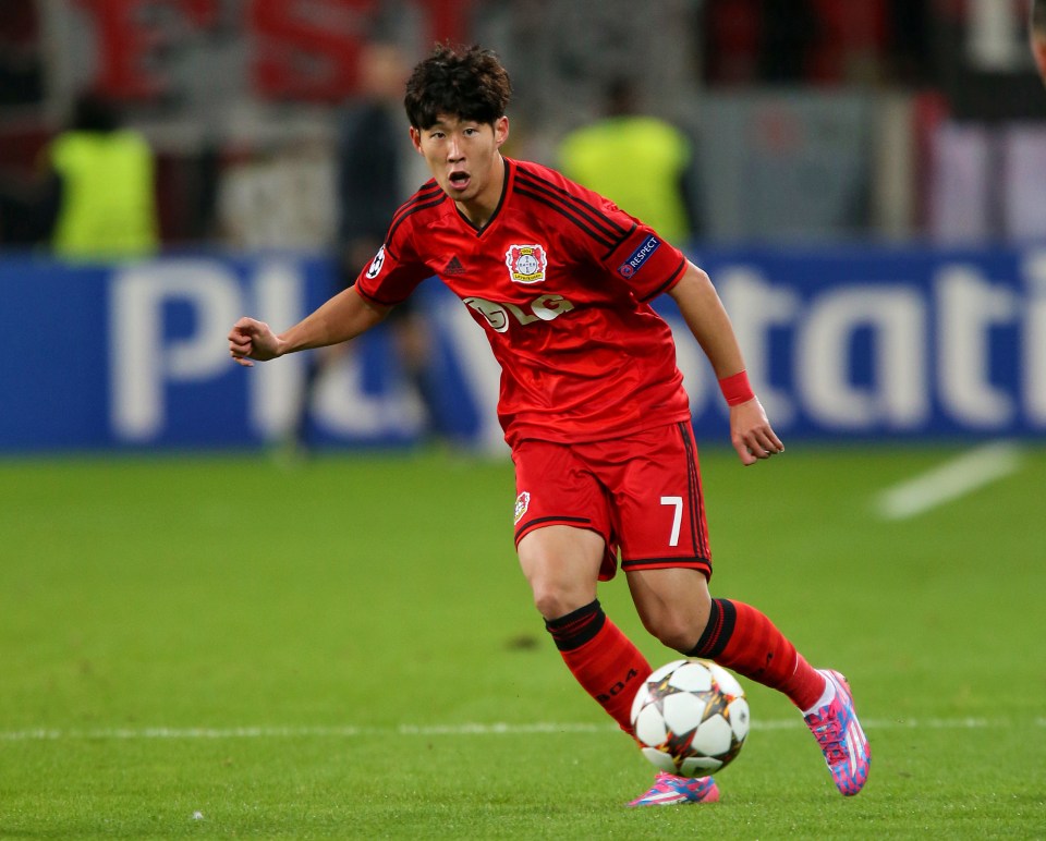  Son hit 14 goals in 38 games for Bayer Leverkusen in 2014/15