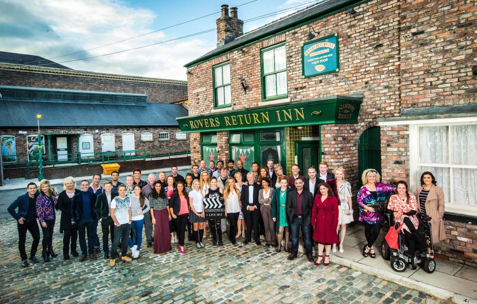  On the cobbles ... but its not all plain sailing for Beth and Kirk‘s Eighties-themed wedding