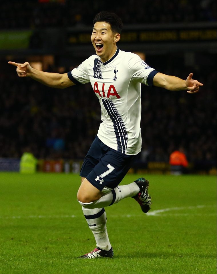  Tottenham's Heung-min Son is the subject of a bid from Wolfsburg