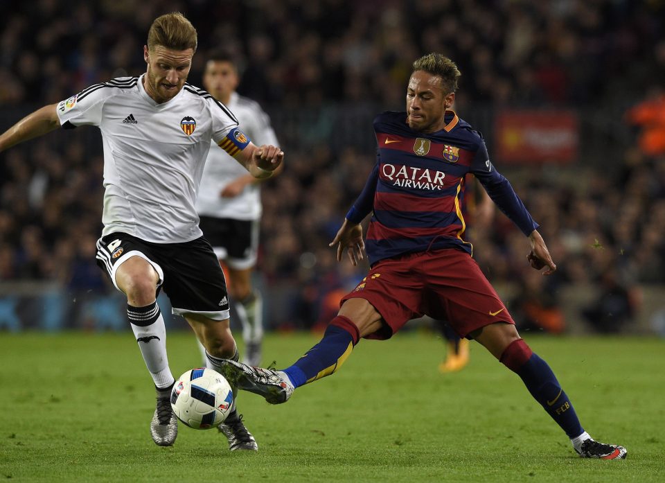  Mustafi tangles with Barca star Neymar last term but could move to the Prem