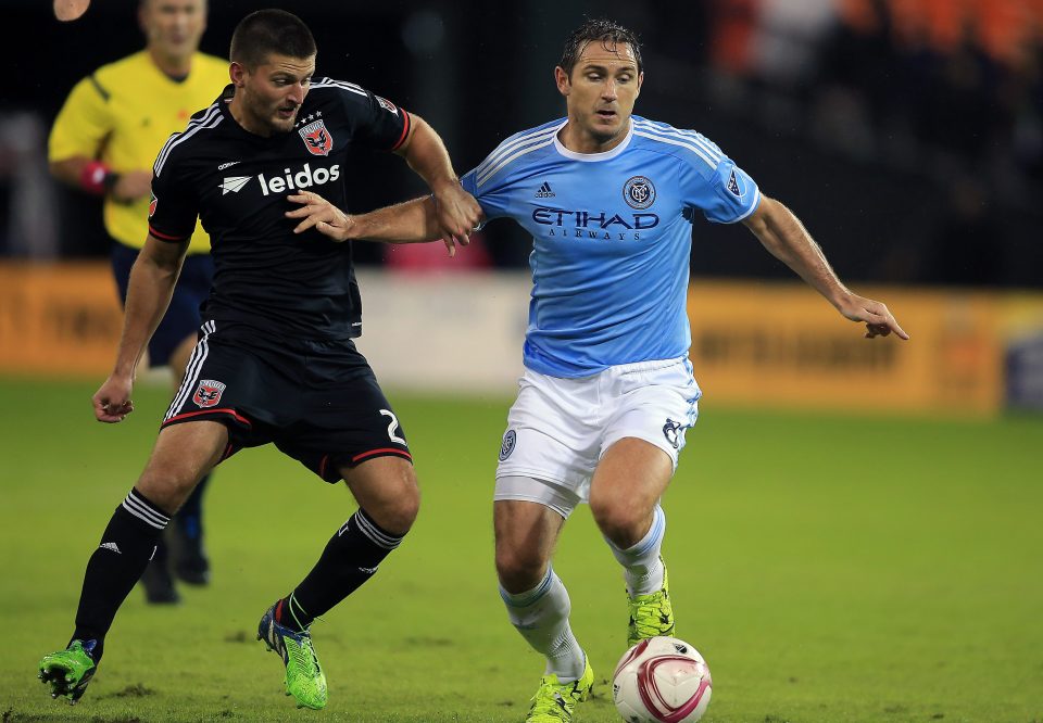 Lampard battles with DC United star Perry Kitchen as his MLS form hits top gear