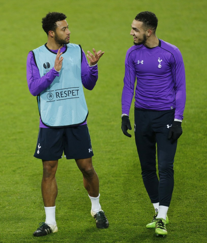  Nabil Bentaleb, right, has left Tottenham for Schalke