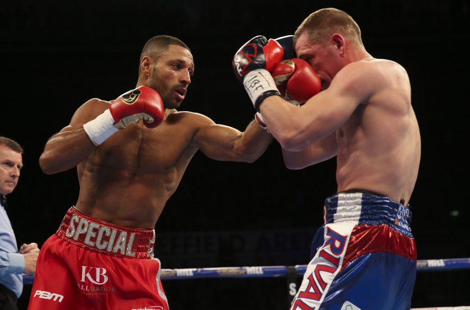 Kell Brook stopped mandatory challenger Kevin Bizier in the second round