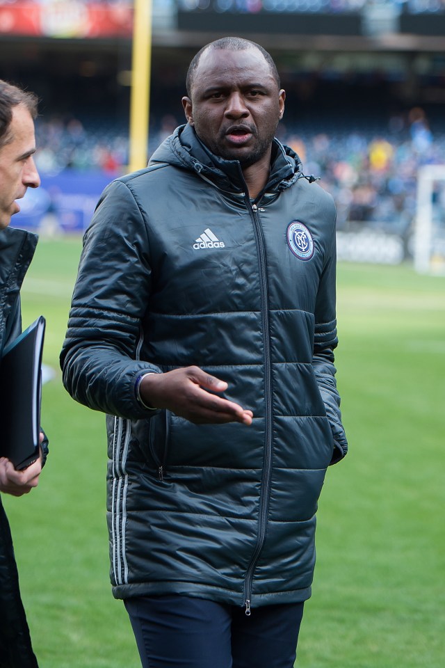 Arsenal legend Patrick Viera is now boss of New York City