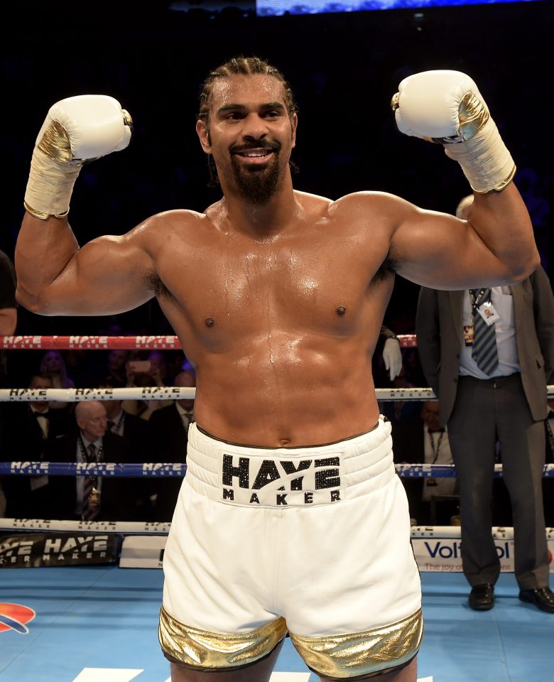  Boxing champ David Haye described how 'everyone started coughing uncontrollably'