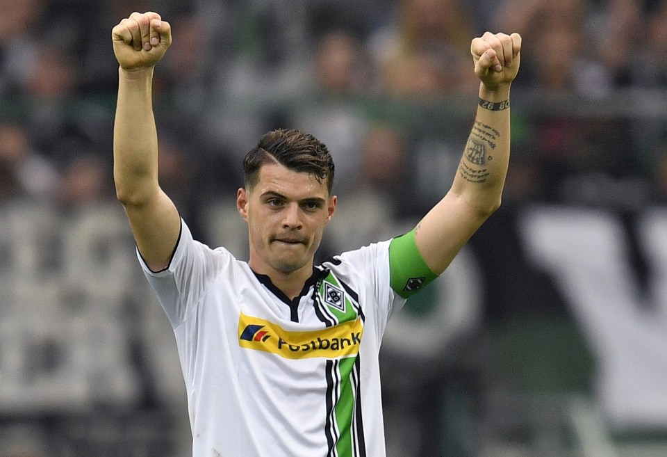 Granit Xhka was captain of Borussia Moechengladbach and has impressed new club Arsenal in the first few weeks of the season 