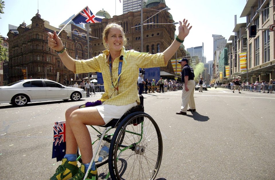  Liesl Tesch (pictured) was one of two Paralympians mugged by a man with a handgun at a bus stop