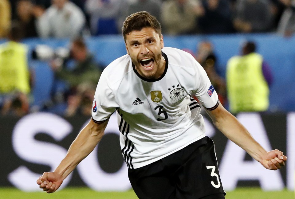  Jonas Hector impressed for Germany at the Euros in the left-back position