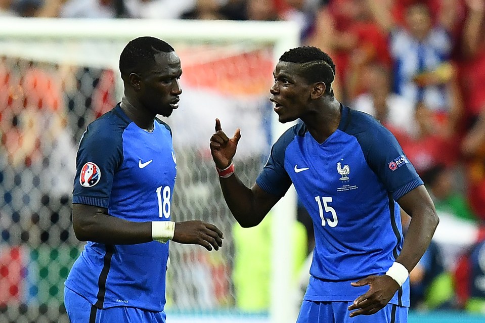 Sissoko and new Manchester United signing Paul Pogba in the Euro 2016 final