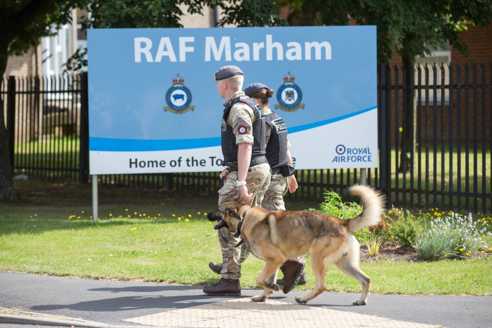  Forces based at RAF Marham are on high alert over terrorism fears