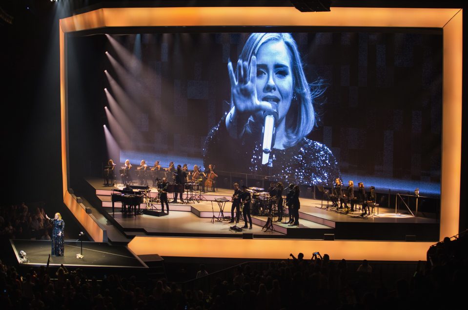  Adele is currently on the US leg of her world tour