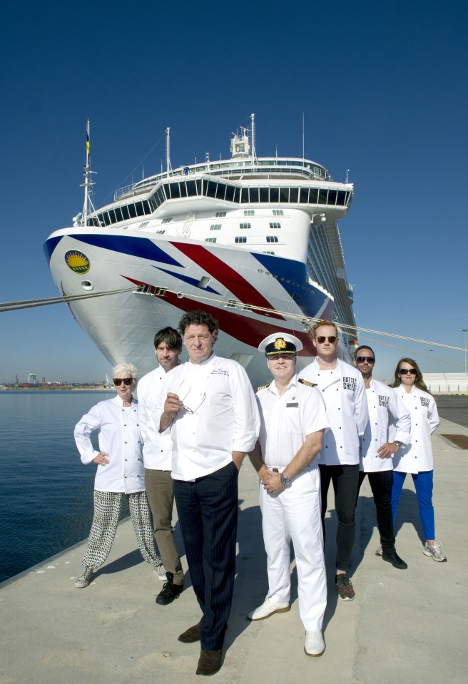 Fellow TV chef Marco Pierre White has helped create the onboard food